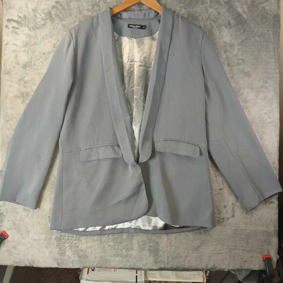 Urban Coco Womens XXL Grey Sophisticated Old Money Vintage Elegant Church Jacket - Picture 1 of 12